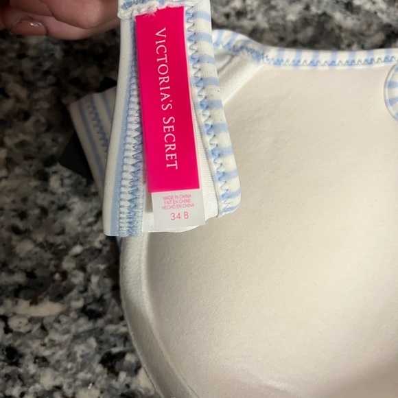 NWT Victoria’s Secret Nautical Triangle Push-Up Bikini Top - Picture 2 of 5